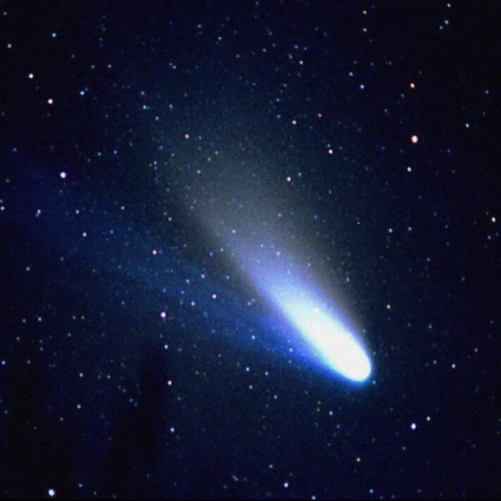 Nasa photo of Halley's Comet in 1986