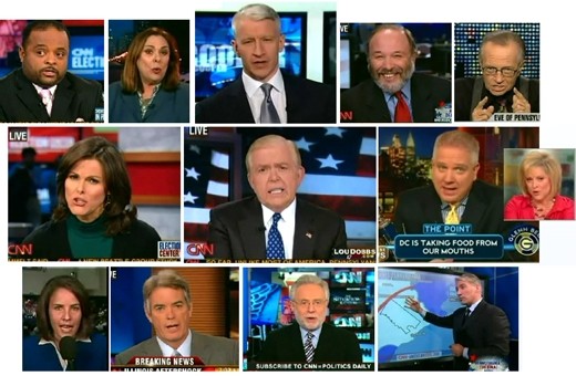 Nine headshots of Cable Commentators