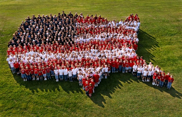 The USA map as a flag. Multiple colors but one flag