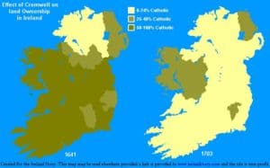 Ireland ownership before and after Cromwell