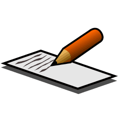 Pencil and Paper to record thoughts