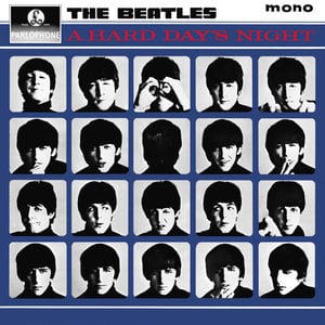 The Beatles album cover of A Hard Day's Night