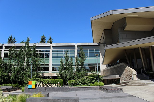 Microsoft building in USA, but it's financial interests are worldwide