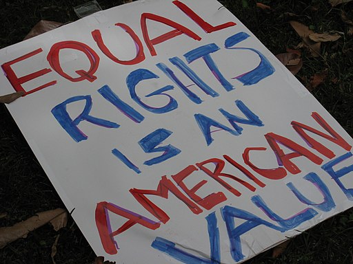 Equal Rights placard