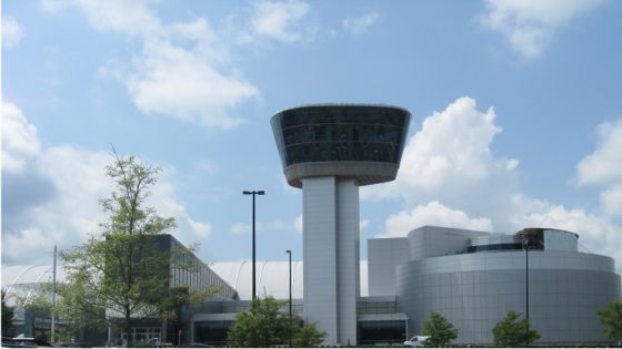 Tower and Buildings of Dulles National Air and Space Museum