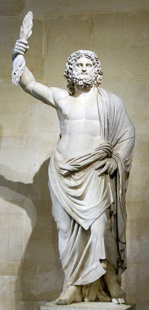 August Zeus, on Mount Olympus towering over all decisions