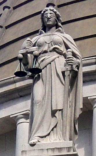 Statue of Scales of Justice 
